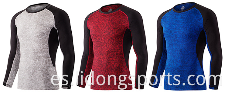 Lidong OEM UNIFORMS Al por mayor de alta calidad Poliéster Sport Sport Yoga de manga larga Fitness Wear